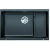 Granitový drez Blanco Subline 700 U Level s odkapávačom, 73x45 cm, antracitový, spodný, 523538