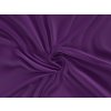 Kvalitex Saténové prestieradlo LUXURY COLLECTION tmavo fialovej rozmer 90x200 cm.