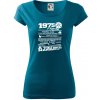 1975 v kocke - Dámske tričko Pure - S ( Petrolejová )