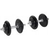Gorilla Sports činkový set, pogumované kotúče, 20 kg