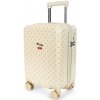 Konges Sløjd Detský cestovný kabínový kufor s kolieskami Navy Dots
