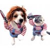 Oblečenie Kostým vražednej bábiky Chucky pre psa na Halloween Veľkosť XL