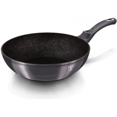 Berlinger Haus WOK panvica s mramorovým povrchom METALLIC LINE CARBON PRO EDITION BH/6900 28 cm