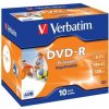 Verbatim DVD-R, Wide Inkjet Printable ID Brand, 43521, 4.7GB, 16x, jewel box, 10-pack, 12cm, pre archiváciu dát