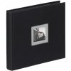 WALTHER BLACK & WHITE klasické / 50 strán, 30x30 čierne, čierne listy