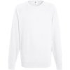 Fruit of the Loom Mikina Lightweight Raglan Sweat, raglánová, pánská COT-16213800103 L Bílá