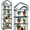 Mini skleník záhradný na balkón, fóliovník s 5 policami, 190x70x50 cm