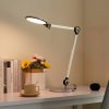 Stolná LED lampa Lindby Nyxaris, strieborná, kov, CCT, 50 cm - 10020060