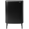 Dotykový odpadkový kôš BO HI 2 x 30 l, čierna, Brabantia