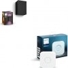 Resonate Hue WACA wall lantern black 2× 8 + Bridge