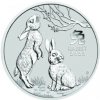Lunar Strieborná minca Series III Year of the Rabbit 1/2 Oz