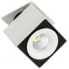 ITALUX SL7562/28W 3000K WH+BL | Sevilla-Square Italux zabudovateľné svietidlo otočné prvky 100x100mm 1x LED 2350lm 3000K čierna, biela