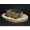 Palkar obojok z velúrovej kože pre psov 45 cm x 30 mm béžová