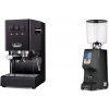 Gaggia New Classic E24 BC, black + Eureka Atom Specialty 75, black