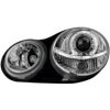 predné svetlá VW Polo 9N 11.01-04.05 Angel Eyes chróm