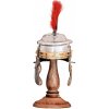 Lord of Battles Miniatura římské helmy Centuria s červeným chocholem a dřevěným stojanem
