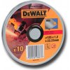 DT42340TZ DEWALT ŘEZNÉ KOTOUČE NA NEREZ V PLECHOVÉ KRABIČCE DO ÚHLOVÝCH BRUSEK 125X1,2 MM, 10 KS,