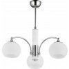 Lampa luster závesná biela chróm LARGO 3-bodová 1131 J