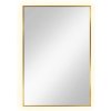 Baltica Design Tiny Border Straight zrkadlo 60x90 cm odĺžnikový s osvetlením zlatá 5904107904689