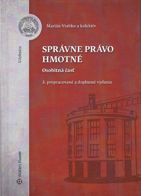 Správne právo hmotné Osobitná časť 3v - Marian Vrabko