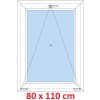 Soft Plastové okno 80x110 cm, sklopné