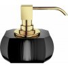 Dávkovač mydla Kristall so zlatou pumpou antracit