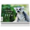 Zvířata v ZOO 2026 - stolní kalendář - autor neuvedený