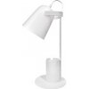 Stolná stolová lampa Pohyblivé školské nočné svetlo E27 biela