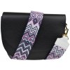 NovaKabelka.sk Ramona Nera s prídavným popruhom XIX kožená talianska crossbody kabelka čierna