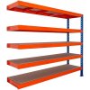 Trestles Regál prídavný 1800 x 2400 x 800 mm 5 políc oranžová modrá