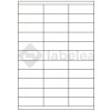 Labelea Samolepiace etikety 70x25,4 mm biele papierové, na hárku A4, pre laserovú a atramentovú tlač, Farba etikiet Biela, Počet hárkov v balení 100 EPM070025W033S