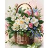 Diamantový obraz Pestré kvety v košíku
