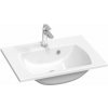 Ravak Classic Slim nábytkové kompozitné umývadlo 60x49cm otvor pre bat,prepad Biele+Cleane XJX01160004