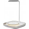AppleMix Stolná lampa + bezdrôtová nabíjačka Qi + nabíjačka hodiniek + nabíjačka AirPods + USB-C - biela