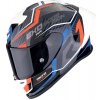 Moto přilba SCORPION EXO-R1 EVO II AIR COUP černo/červeno/modrá - Velikost M
