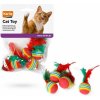 Karlie Catnip duhové míčky s peřím 3 cm