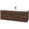 Dreja Umývadlová skrinka ASTON SZZ2 120 - D25 Teak / Úchytka T07 / D25 Teak