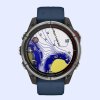 Garmin quatix 8 47mm AMOLED Sapphire Titanium Captain blue band