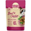 ARATON cat adult wet beef&chicken kapsička pre mačky 85 g