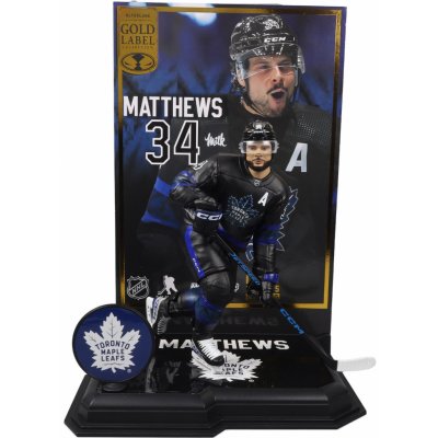 McFarlane Auston Matthews 34 Toronto Maple Leafs 7" SportsPicks THIRD JERSEY GOLD LABEL