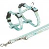 Trixie Junior puppy harness with leash, S–M: 23–34 cm/8 mm, 2.00 m, mint