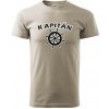 Kapitán kormidlo - Klasické pánske tričko vyššej gramáže - 3XL ( Ľadovo sivá )
