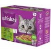 WHISKAS mixovaný výber hovädzina kura losos tuniak v želé 12 x 85 g