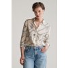 GANT REG SAILING PRINT COT SILK SHIRT CREAM