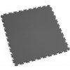 Grafitová plastová PVC záťažová dlažba Fortelock Industry (koža) - dĺžka 51 cm, šírka 51 cm, výška 0,7 cm