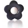 Pro Háčkování Knoflík kytka 17 mm, tmavě modrý s bílou