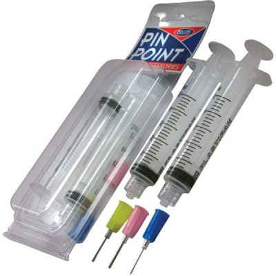 Deluxe Materials Injekční stříkačky 5ml se 3 jehlami pro aplikaci lepidel