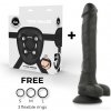 Cock miller harness silicone density articulable cocksil black 24 cm