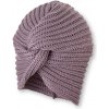 STERNTALER Turban pletený s uzlom purple dievča veľ. 49 cm- 12-18 m