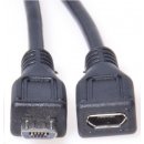 PremiumCord ku2me2f prodlužovací micro USB 2.0 M-F, 2m, černý